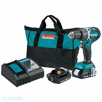 MAKITA Hammer Drill/Driver 18V 1/2 Chuck 2.0Ah, 52YW65