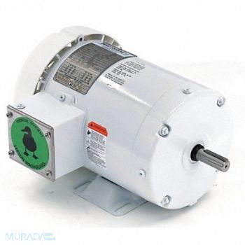 LEESON Motor 1 HP 1760 143JM 208-230/460V, 52ZW10