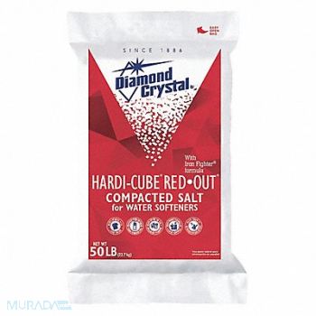 DIAMOND CRYSTAL Water Softener Salt 50 lb Bag Pellets, 52ZX54