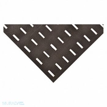 NOTRAX Drainage Mat 5 ft L 3 ft W Black, 52ZY11