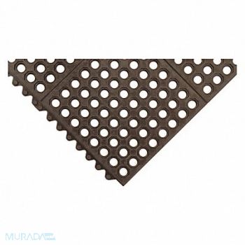 NOTRAX Drainage Mat 3 ft L 3 ft W Black, 52ZZ12