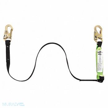 PEAKWORKS Shock-Absorbing Lanyard 4 ft 310 lb., 53AZ17