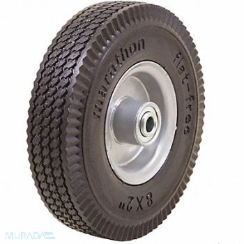 GRAINGER APPROVED Flat-Free Wheel 8 x2 100 lb., 53CM53