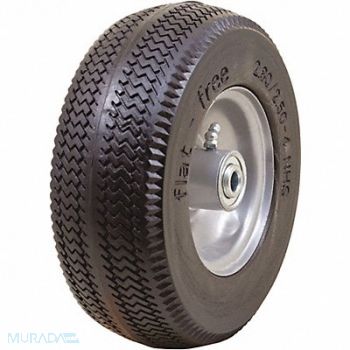 GRAINGER APPROVED Flat-Free Wheel 3 200 lb., 53CM55