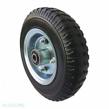 GRAINGER APPROVED Solid Rubber Wheel 8 dia 300 lb., 53CM76