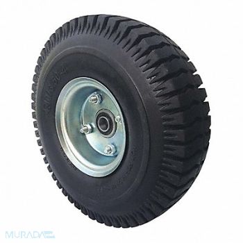 GRAINGER APPROVED Solid Rubber Wheel 10-3/16 390 lb., 53CM77
