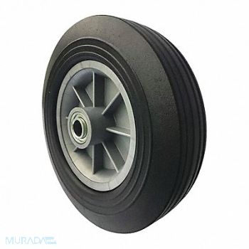 GRAINGER APPROVED Solid Rubber Wheel 10in Wheel dia 500 lb, 53CM91