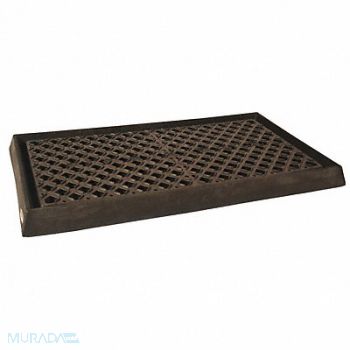 ULTRATECH Spill Tray Black Spill Cap. 14 gal., 53CN49