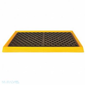 ULTRATECH Spill Tray Yellow Spill Cap. 14 gal., 53CN51