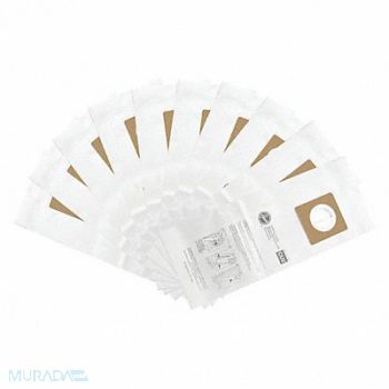 HOOVER COMMERCIAL Vacuum Bag Paper 1-Ply Reusable PK10, 53CT54