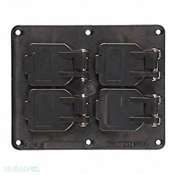 LEGRAND Weatherproof Cover 5-1/4 H x 4-17/64 W, 53CX54