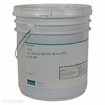 DOW CORNING Sealant Silicone Base Clear Pail, 53DC18