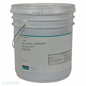 DOW CORNING Sealant Silicone Base White Pail, 53DC71