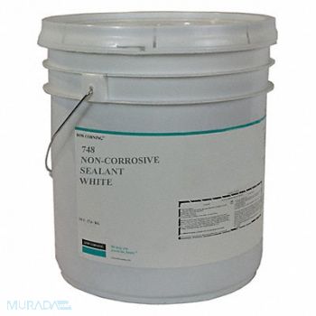 DOW CORNING Sealant Silicone Base White Pail, 53DC74