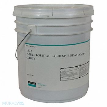 DOW CORNING Sealant Silicone Base Gray Pail, 53DC79