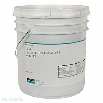 DOW CORNING Sealant Silicone Base White Pail, 53DC88