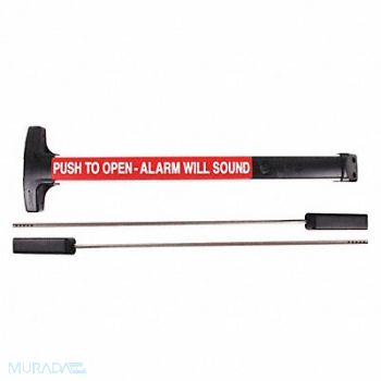 DETEX Vertical Rod Exit Device Satin Aluminum, 54PC38