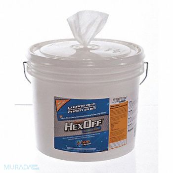 HYGENALL HEXOFF Heavy Metal Removing Wipes Bucket PK2, 53DJ87