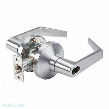 GRAINGER APPROVED Door Lever Lockset PHL Angled Style, 53DL10