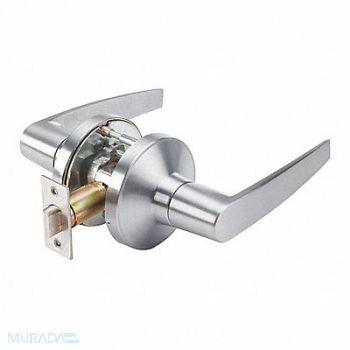 GRAINGER APPROVED Door Lever Lockset MIA Straight Style, 53DL46