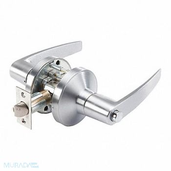 GRAINGER APPROVED Door Lever Lockset MIA Straight Style, 53DL73