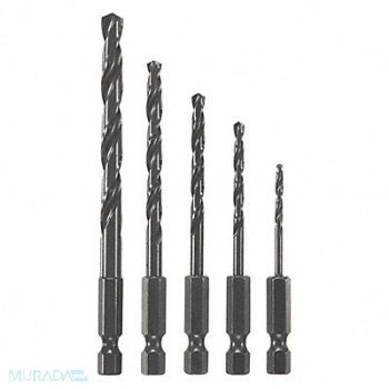 BOSCH Hex Shank Drill Set 5pc HSS, 53DM18
