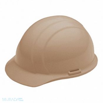 ERB SAFETY Hard Hat Type 1 Class E Ratchet Beige, 53EA42