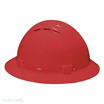 ERB SAFETY J5465 Hard Hat Type 1 Class C Pinlock Red, 53EA81