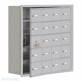 SALSBURY INDUSTRIES Locker 5x4Lckrs Slvr 30 x29 x9, 53FM91