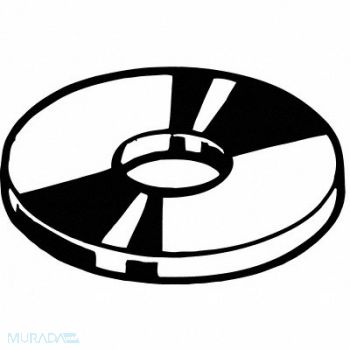 GRAINGER APPROVED FltWsh Znc Stl 3/16 1 1/4x0.065in 100PK, 53GK10