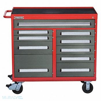 PROTO Rolling Tool Cabinet Red Ind Prem Duty, 53GM77