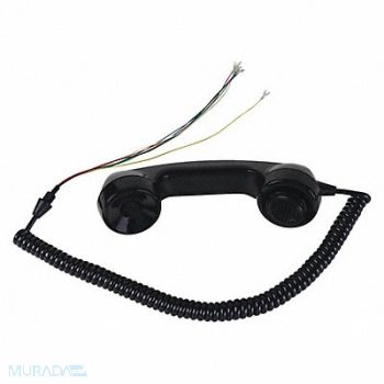 HUBBELL GAI-TRONICS Handset Kit Black Plastic, 53GV54
