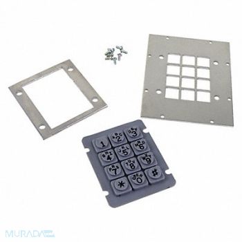 HUBBELL GAI-TRONICS Keypad Seal Door Kit Gray Plastic, 53GV99