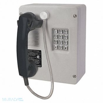 HUBBELL GAI-TRONICS Telephone Analog Gray Surface Mount, 53GW34