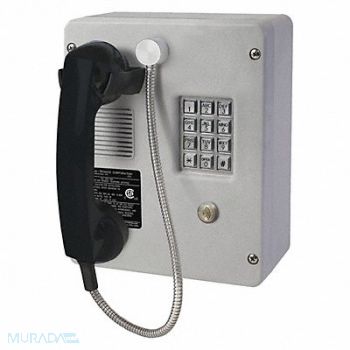 HUBBELL GAI-TRONICS Telephone Ethernet Gray Surface Mount, 53GW37