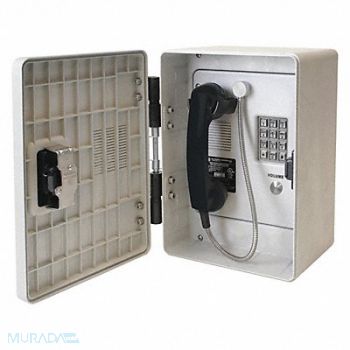 HUBBELL GAI-TRONICS Telephone Ethernet Gray Surface Mount, 53GW58