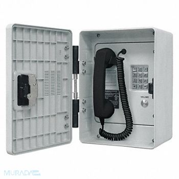 HUBBELL GAI-TRONICS Telephone Ethernet Gray Surface Mount, 53GW59