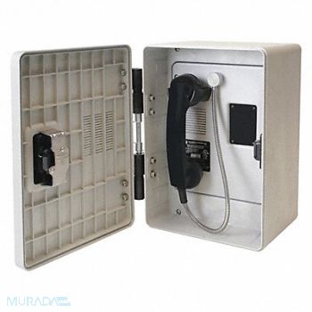 HUBBELL GAI-TRONICS Autodial Telephone Analog Gray, 53GW61