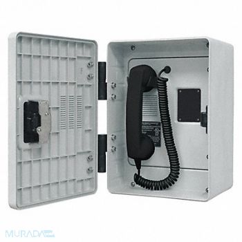 HUBBELL GAI-TRONICS Autodial Telephone Analog Gray, 53GW62