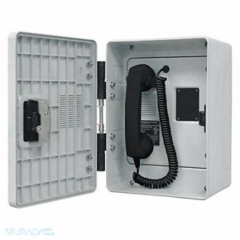 HUBBELL GAI-TRONICS Autodial Telephone Analog Gray, 53GW63