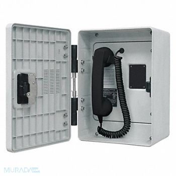 HUBBELL GAI-TRONICS Autodial Telephone Analog Gray, 53GW66