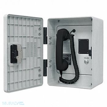 HUBBELL GAI-TRONICS Autodial Telephone Analog Gray, 53GW67