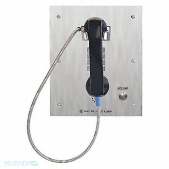 HUBBELL GAI-TRONICS Autodial Telephone Analog Silver, 53GW72