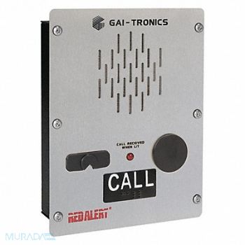 HUBBELL GAI-TRONICS Emergency Telephone Analog Silver, 53GX20