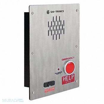 HUBBELL GAI-TRONICS Emergency Telephone Ethernet Silver, 53GX39