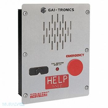 HUBBELL GAI-TRONICS Emergency Telephone Ethernet Silver, 53GX37