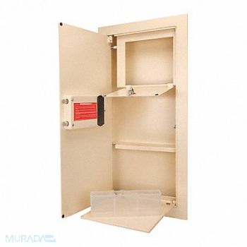 BARSKA Wall Safe Beige 48 lb Steel, 53JF40