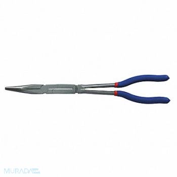 WESTWARD Bent Long Nose Plier 13-1/4 L Serrated, 53JW97