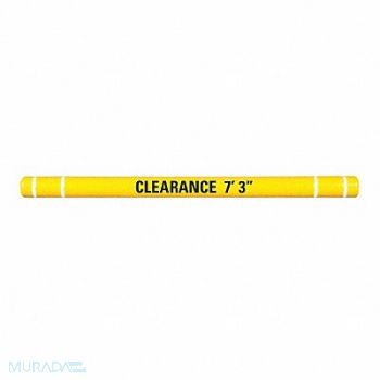 GRAINGER APPROVED Clearance Bar 5 O.D. 96 L Yellow, 53KA26