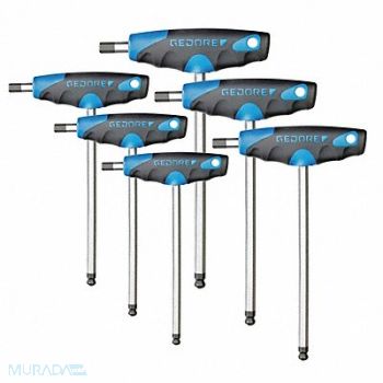 GEDORE HexKeySt T 5 63/64 to 8 25/64, 53PG79